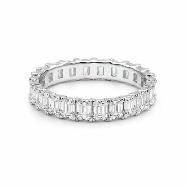 2.5 Carat Emerald Eternity Anniversary Band
