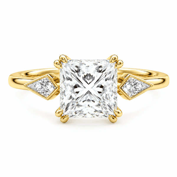 Joanna - Princess Three Stone Lab Grown Diamond Engagement Ring