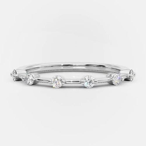 0.60CT Alana Moissanite Wedding Bands