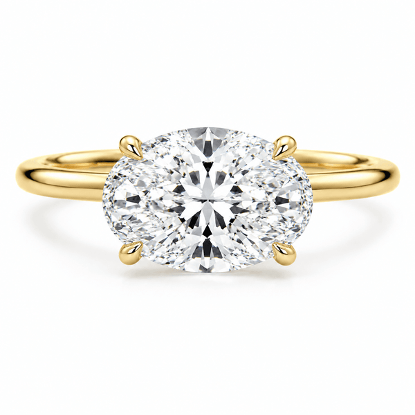 Arlet - Oval Solitaire East West Lab Grown Diamond Engagement Ring