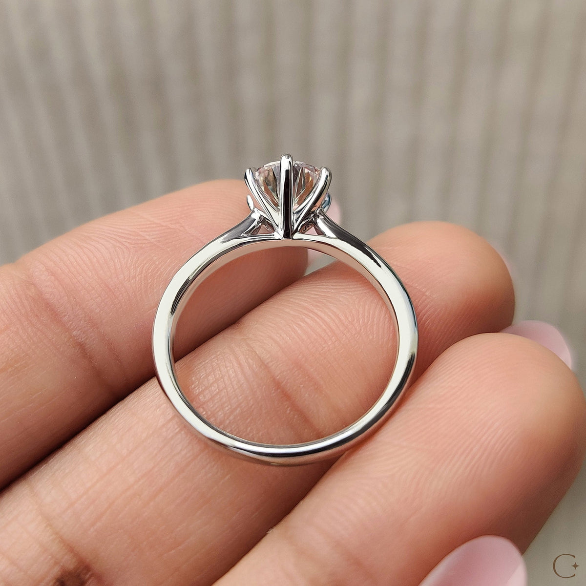 Violette Fern - Brilliant Round Solitaire Engagement Ring