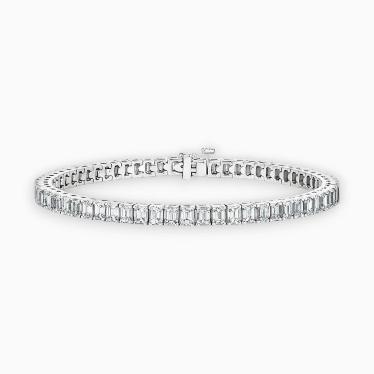 10CT Emerald Cut Lab Grown - Tennis Bracelet - Raphana Jewellery
