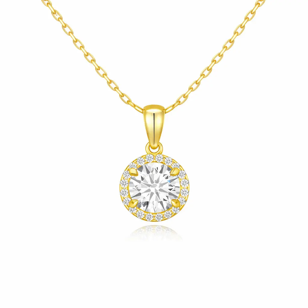 Naty - Lab Moissanite Necklace 14K Gold Nura Lab
