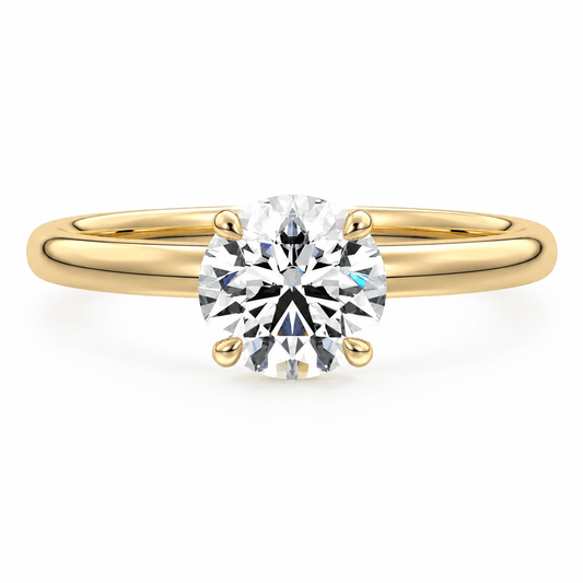 Rose - Round Solitaire Lab Grown Diamond Engagement Ring