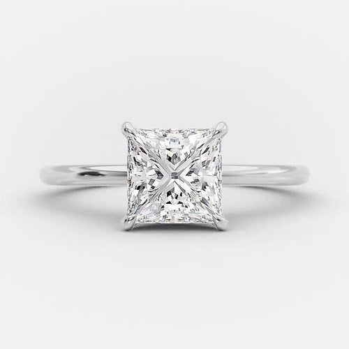1.5 CT Mia Solitaire Lab-Grown Princess Cut Diamond Ring - Raphana Jewellery