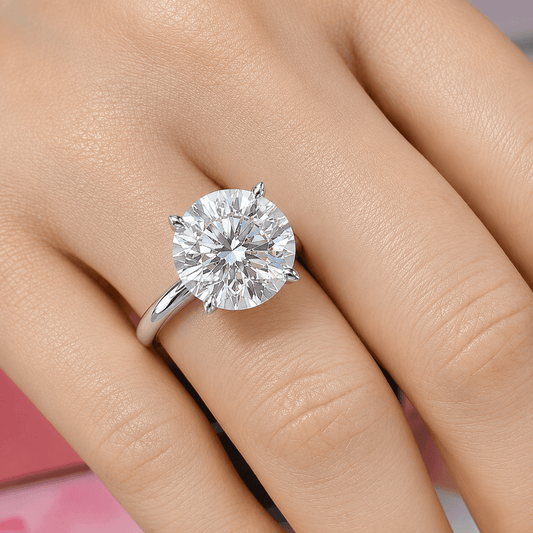 5 Carat - Lab Grown Solitaire Engagement Ring
