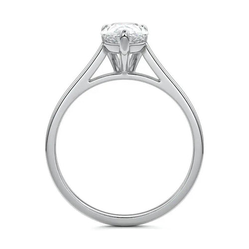 1.5CT Amanda Pear Solitaire Moissanite Ring - Raphana Jewellery