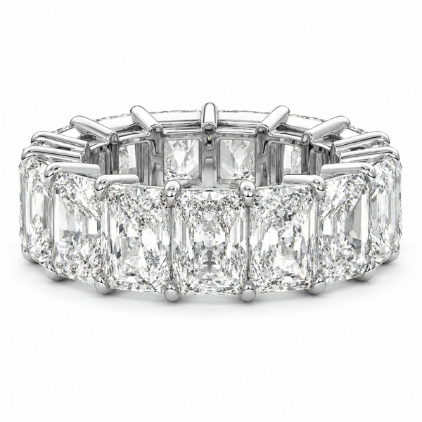 Zuri - Men’s Eternity Radiant Cut Wedding Ring