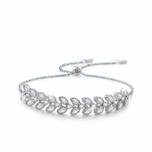 Ivy Fleur - Leaf Moissanite Bracelet