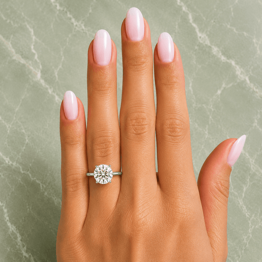 Fiona - Flawless D Round Brilliant Lab Grown Diamond Engagement Ring