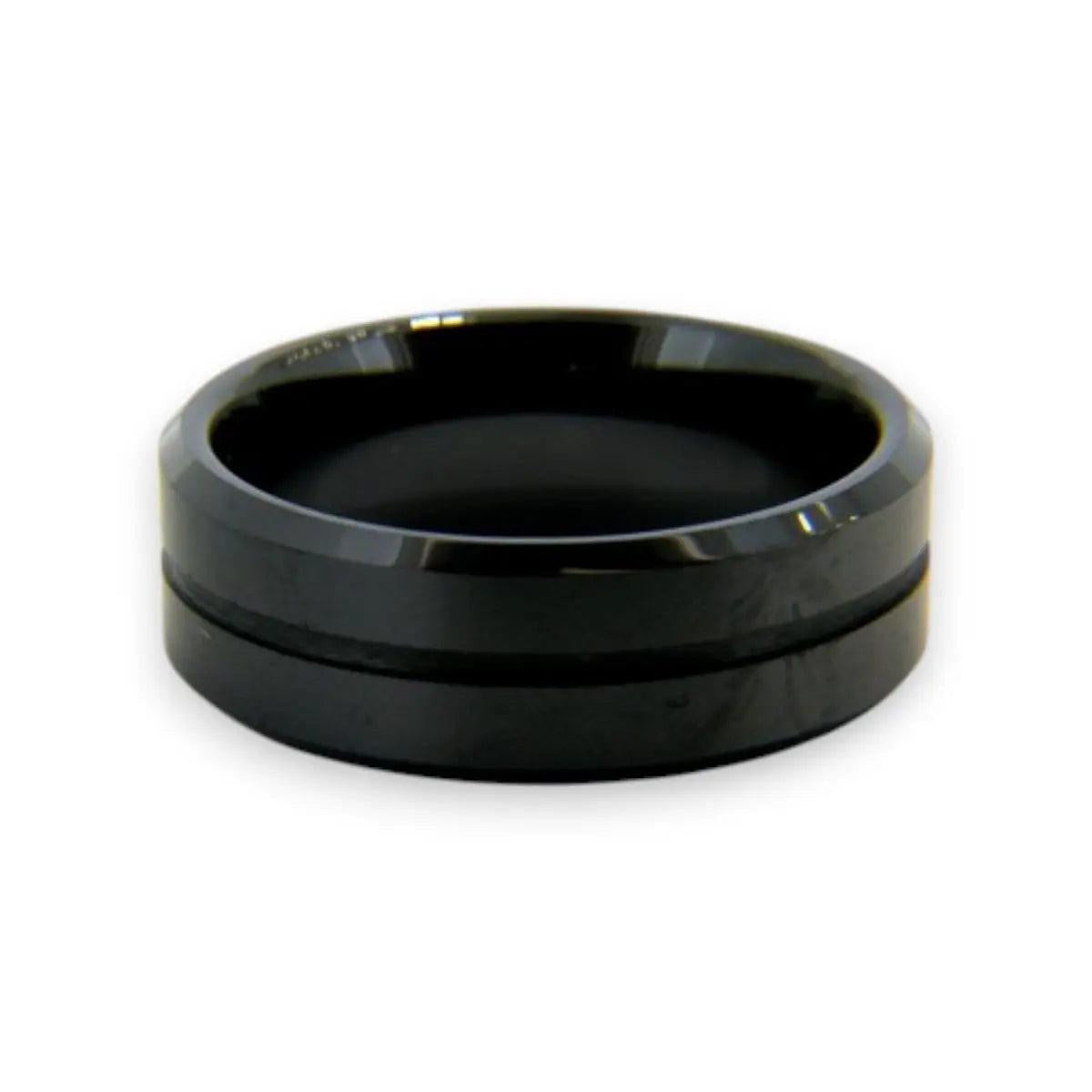 Tonho - Black Titanium Men’s Wedding Ring Raphana Jewellery