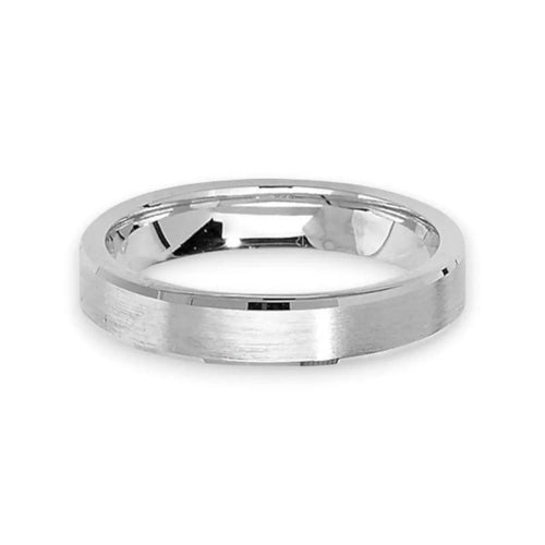 Arlo - Men’s Silver Titanium Wedding Ring Raphana Jewellery