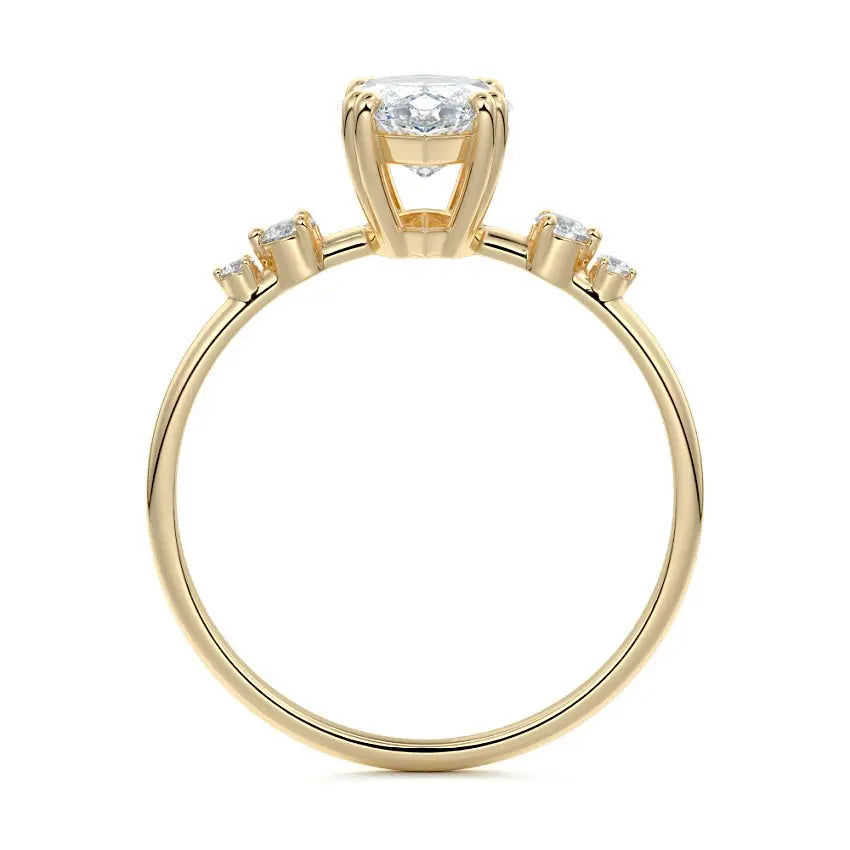 Kiara - Marquise Cut Unique Engagement Ring