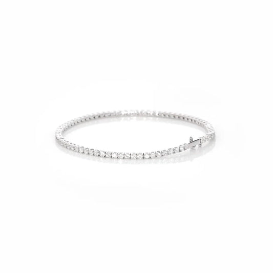 2 Carat Lab - Grown Diamond Tennis Bracelet 14K White Gold - Raphana Jewellery