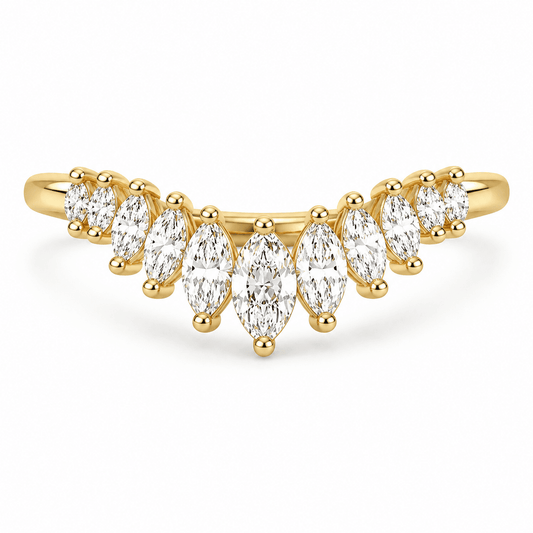 Violet - Marquise Lab Grown Diamond Wedding Ring