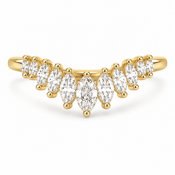 Violet - Marquise Lab Grown Diamond Wedding Ring