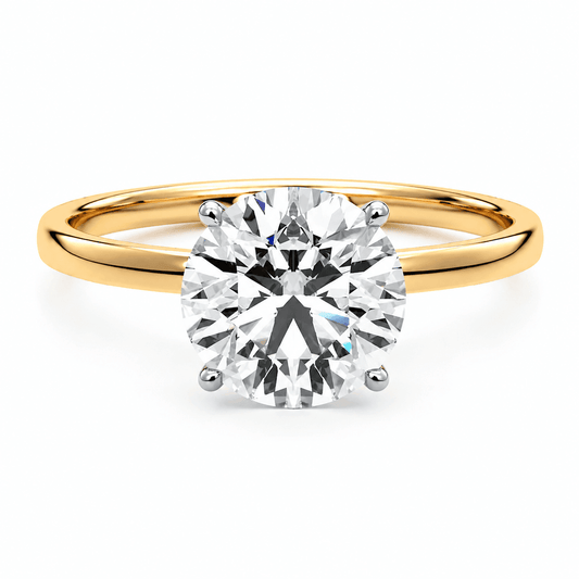 Amayah - Round Solitaire Lab Grown Diamond Engagement Ring