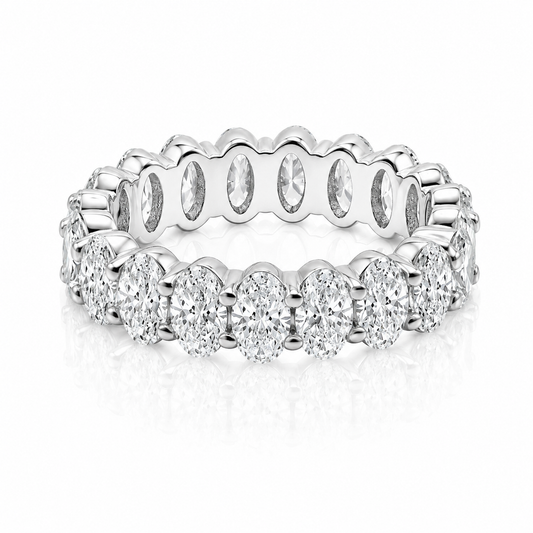 5 Carat Oval Eternity Anniversary Band