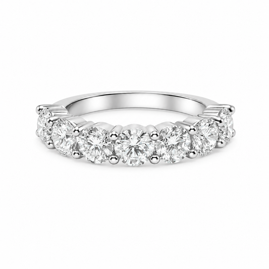 2.5 Carat Seven-Stone Round Anniversary Band