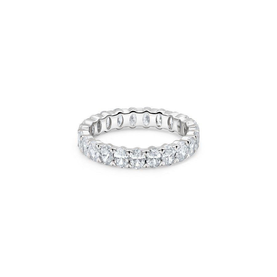 2 Carat Oval Eternity Anniversary Band
