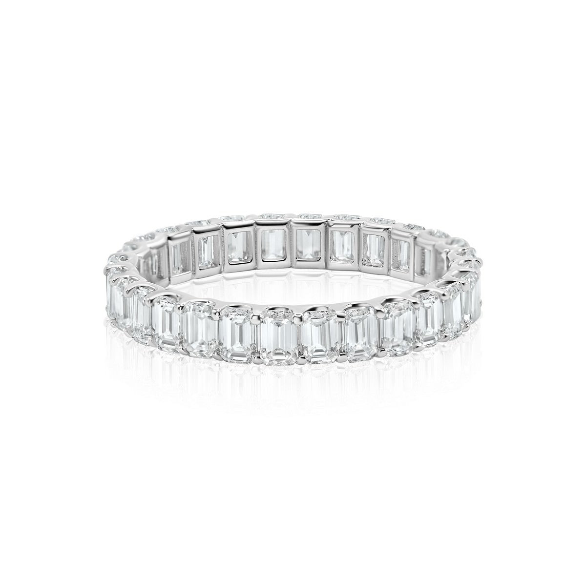 2 Carat Emerald Eternity Anniversary Band