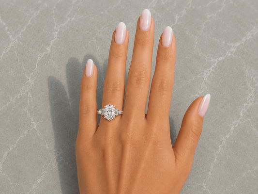 Kaylee - Five Stone Unique Lab Diamond Engagement Ring