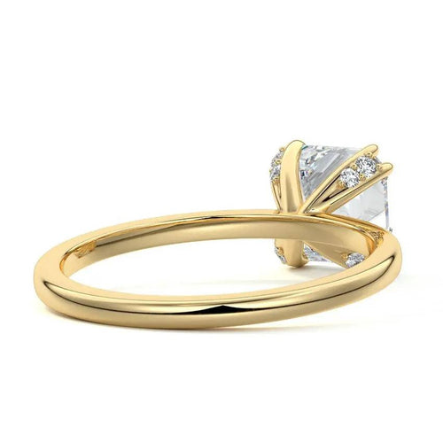 Maya - Asscher Solitaire Lab Grown Diamond Engagement Ring Raphana Jewellery
