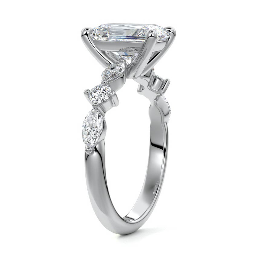 3 Carat Esther Radiant Cut Engagement Ring - Raphana Jewellery
