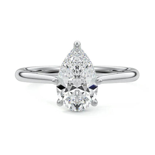 Sienna - Pear Cathedral Lab Grown Diamond Engagement Ring Raphana Jewellery