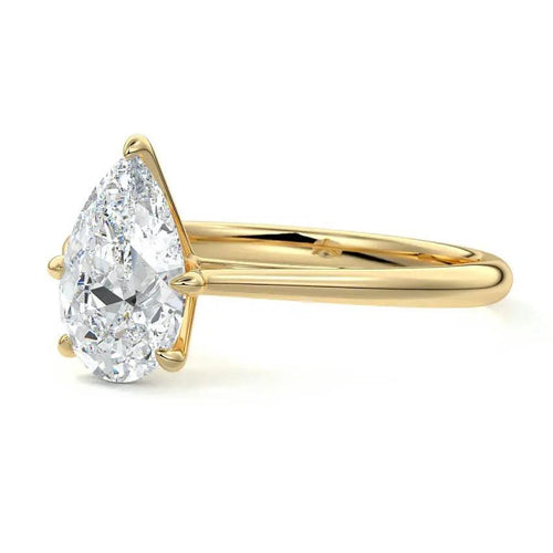 Sienna - Pear Cathedral Lab Grown Diamond Engagement Ring Raphana Jewellery