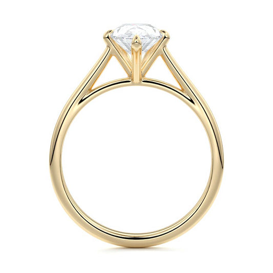 Sienna - Pear Cathedral Lab Grown Diamond Engagement Ring