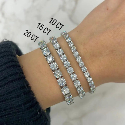 25 Carat Diamond Tennis Bracelet Lab Diamond Nura Lab