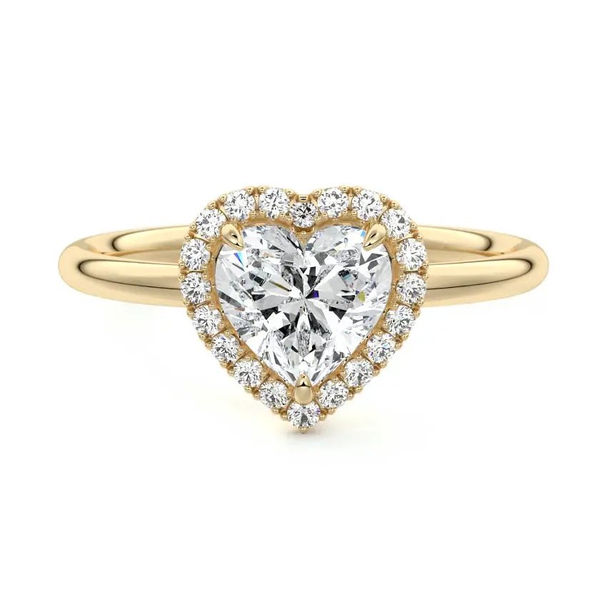 Anne - Halo Engagement Ring