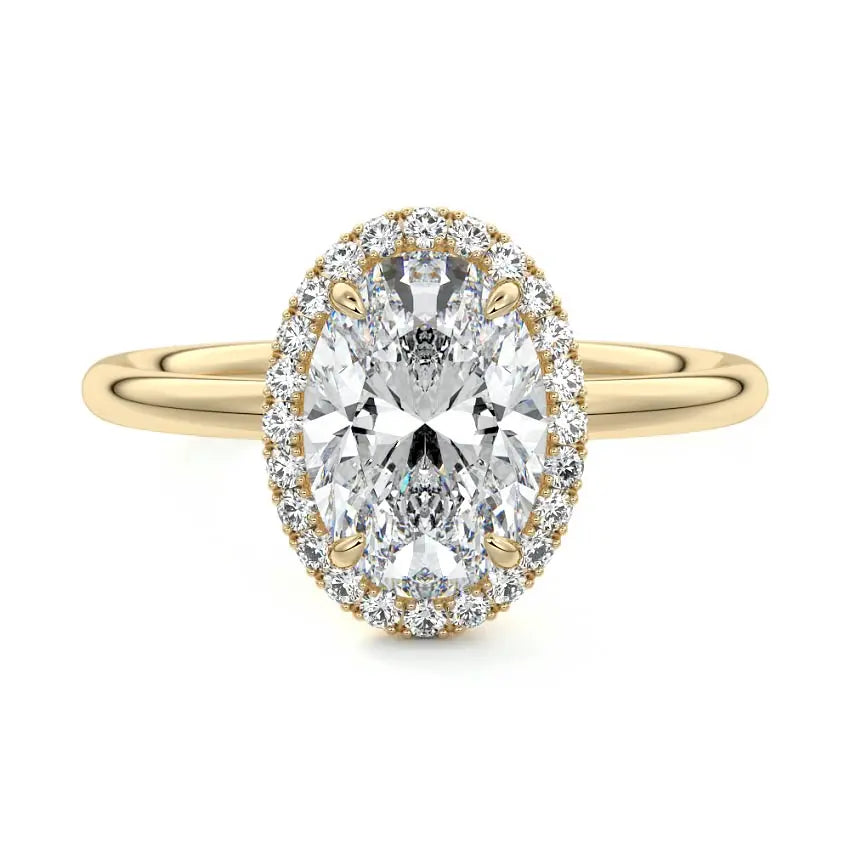 Anne - Halo Engagement Ring