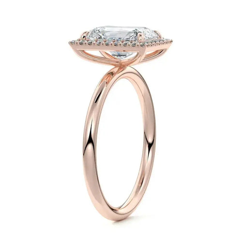 Anne - Radiant Halo Lab Grown Diamond Engagement Ring Nura Lab