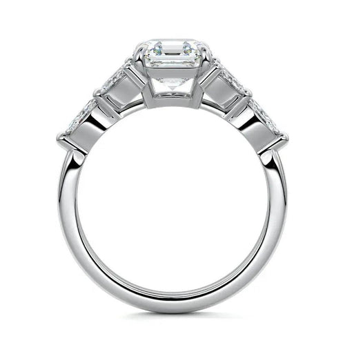Veronica - Vintage Asscher Lab Grown Diamond Engagement Ring Raphana Jewellery