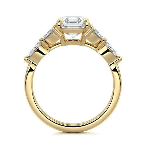 Veronica - Vintage Asscher Lab Grown Diamond Engagement Ring Raphana Jewellery