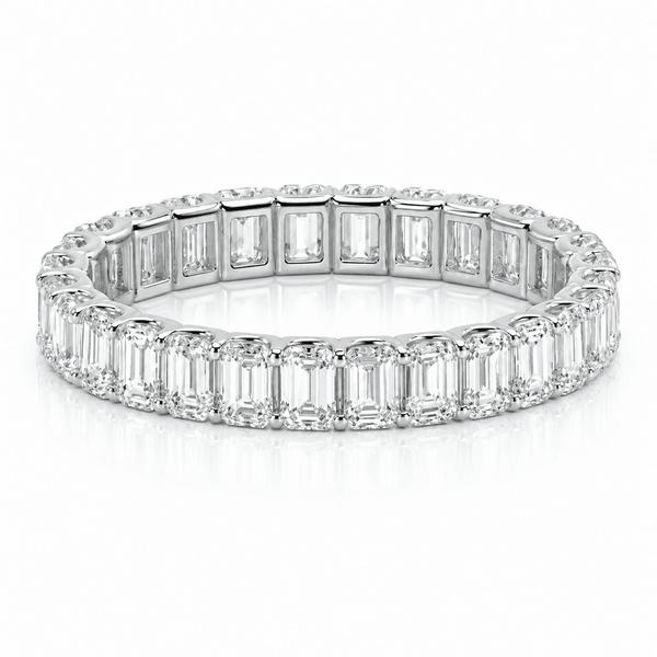 2 Carat Emerald Eternity Anniversary Band