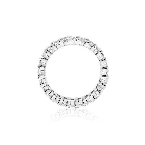3 Carat Emerald Eternity Anniversary Band Nura Lab