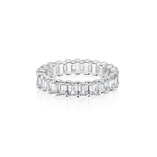 3 Carat Emerald Eternity Anniversary Band