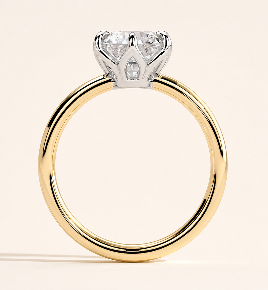 Low profile ring setting