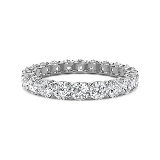 Nura Lab 2 Carat Diamond Eternity Ring in 14K White Gold