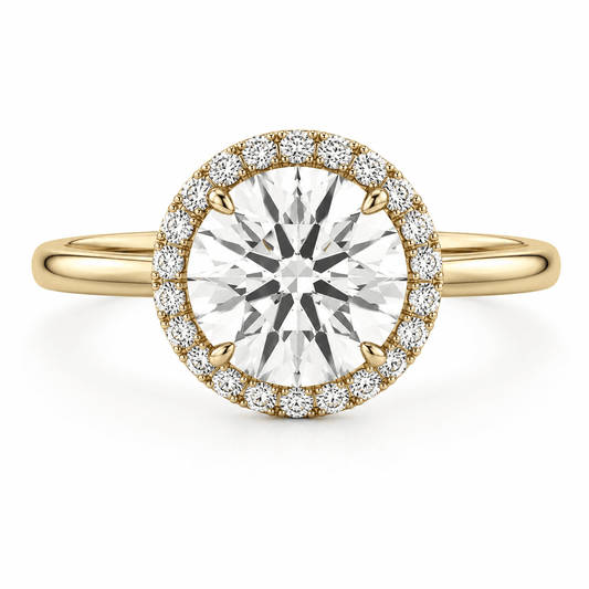 Mariana - Halo Round Lab Grown Diamond Engagement Ring