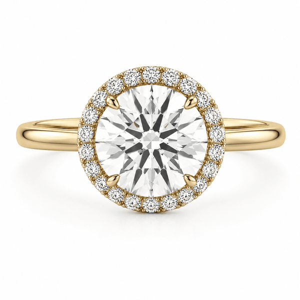 Mariana - Halo Round Lab Grown Diamond Engagement Ring