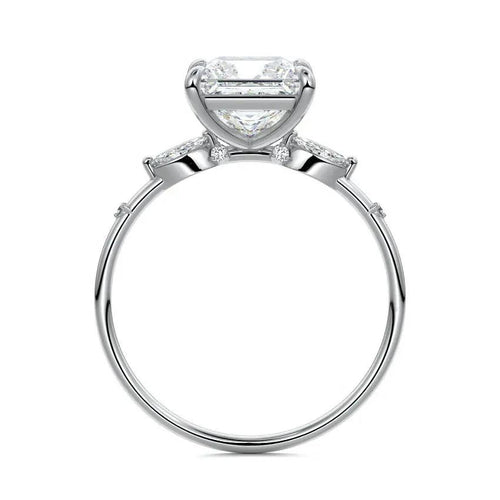 Nikki - Princess Side Stone Lab Grown Diamond Engagement Ring Raphana Jewellery