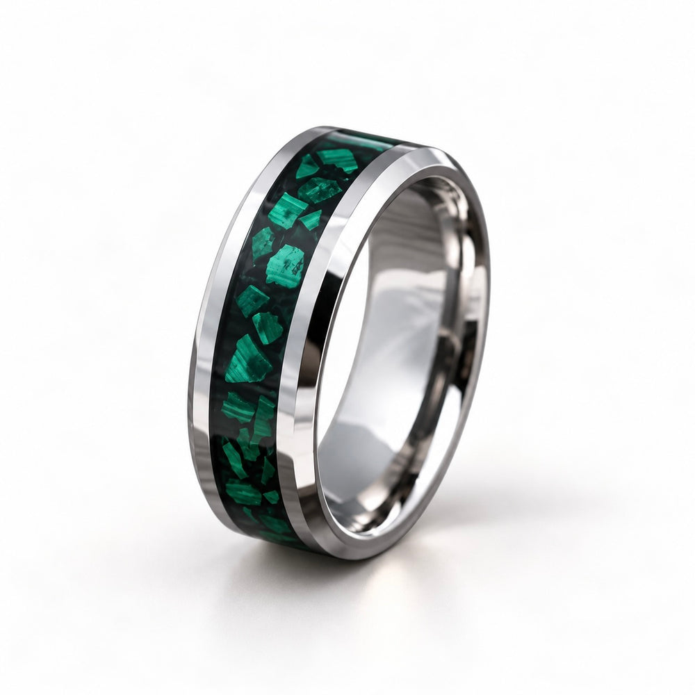 Malachite Wedding Rings