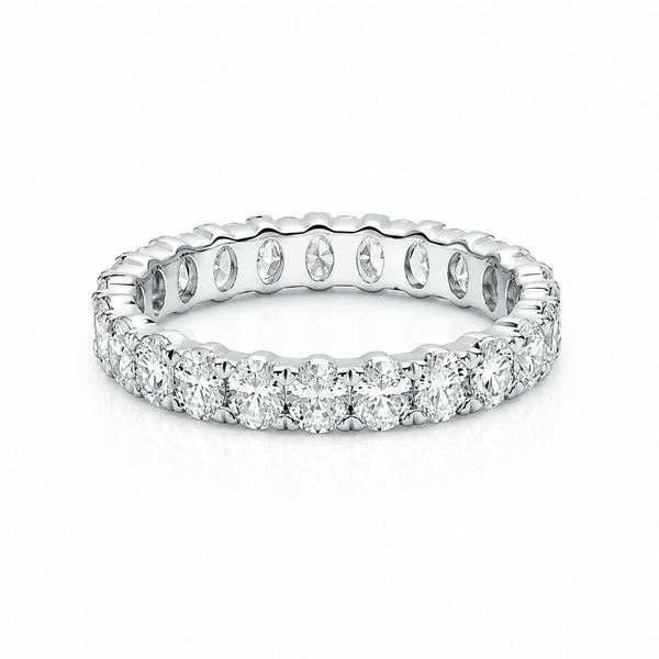 2 Carat Oval Eternity Anniversary Band
