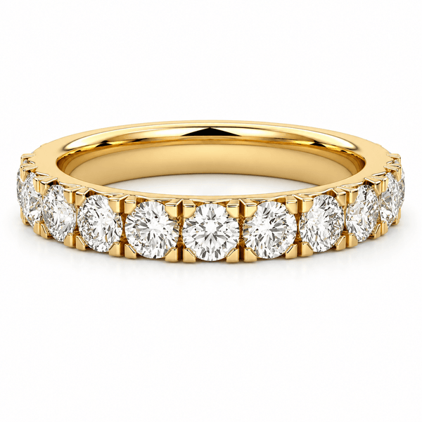 Bliss - Round Half Eternity Lab Grown Diamond Wedding Ring
