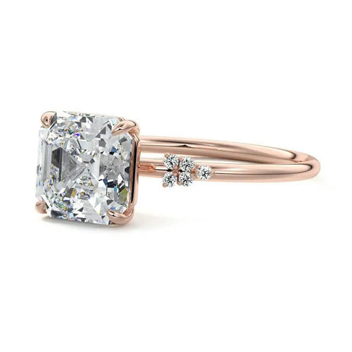Liana - One of a Kind Asscher Lab Grown Diamond Engagement Ring Raphana Jewellery
