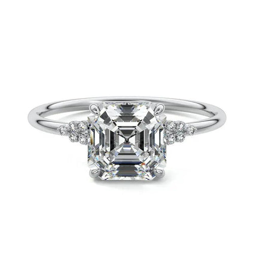 Liana - One of a Kind Asscher Lab Grown Diamond Engagement Ring Raphana Jewellery